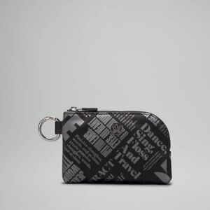 Lululemon Athletica Black and Gray Key & Card Holder